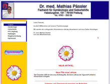 Tablet Screenshot of dr-paessler.de